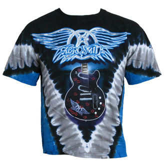 tričko pánské Aerosmith - Guitar - LIQUID BLUE, LIQUID BLUE, Aerosmith