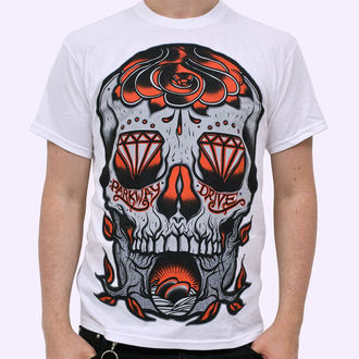 tričko pánské Parkway Drive - Skull - White, KINGS ROAD, Parkway Drive