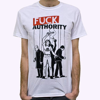 tričko pánské Pennywise - Fuck Authority - White, KINGS ROAD, Pennywise